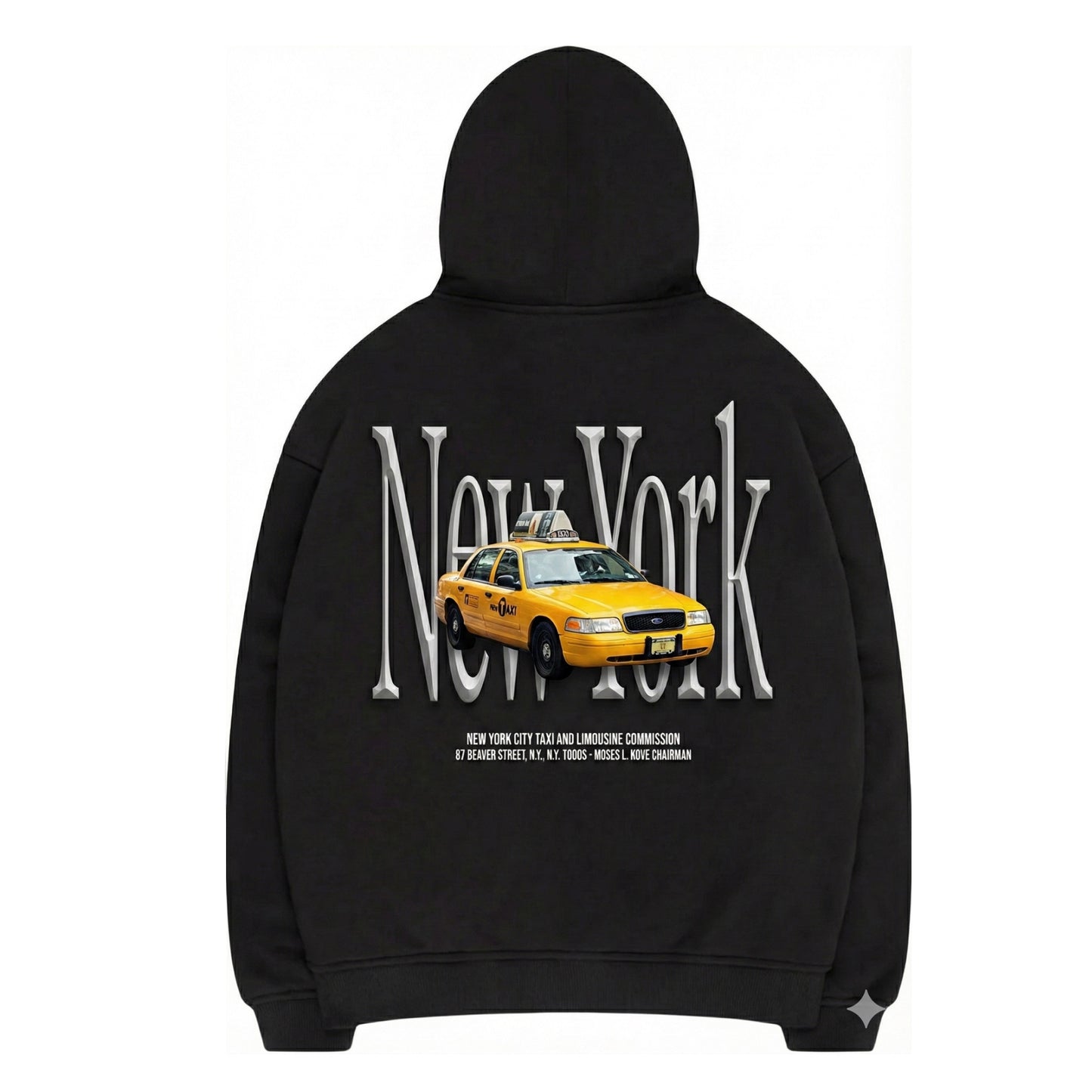 BOXY HOODIE TAXICAB (BLACK)