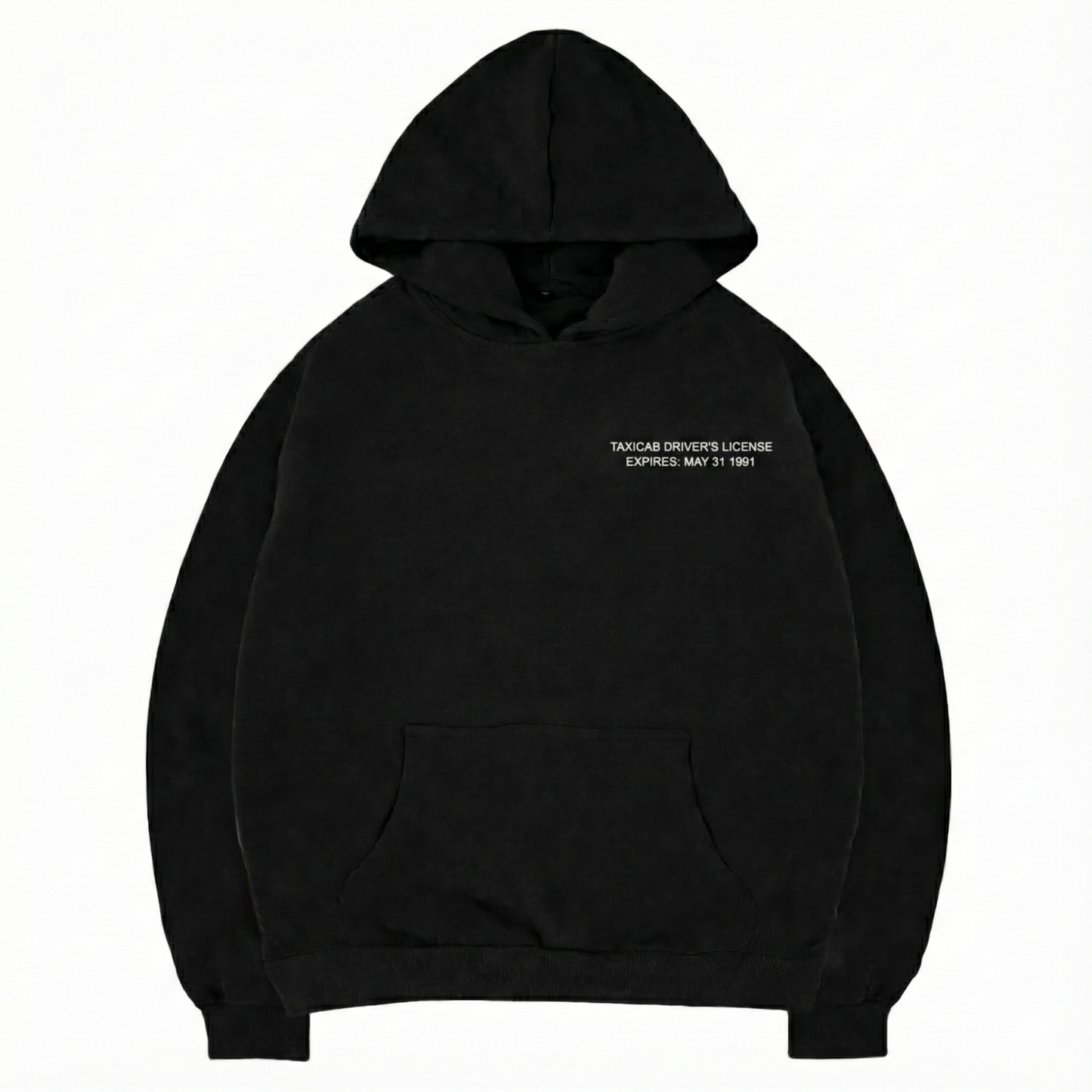 BOXY HOODIE TAXICAB  (BLACK)