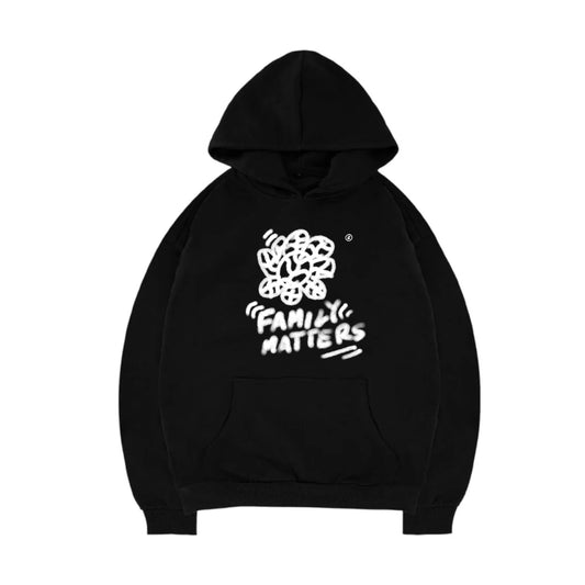 BOXY HOODIE FAMILY (BLACK)